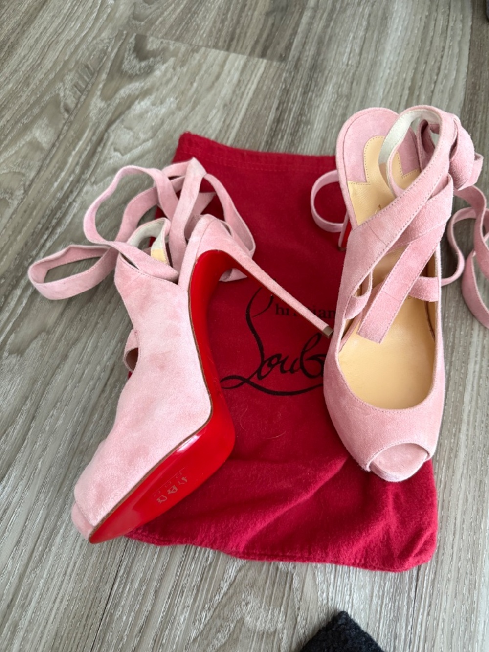 Christian Louboutin ballet peep toe heels - Picture 3 of 4